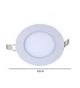 White Iron 6W  Round Panel Light