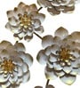 White Iron Floral Metal Wall Art
