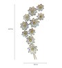 White Iron Floral Metal Wall Art