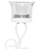 Bezalel White Iron Table Tea Light Holder