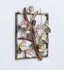 White Iron Flower Penal Wall Art