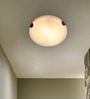 Francis White Iron Ceiling Flush Mount