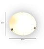 Euphoria White Iron Ceiling Flush Mount
