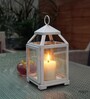 White Iron Hanging Lantern