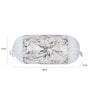 White Abstract 16x34 inches Bolster Covers