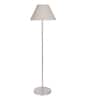 White Jute Conical Shade Steel Floor Lamp Steel Base