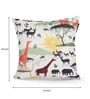 White Jute Animal 16x16 inches Cushion Covers Set of 5