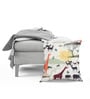 White Jute Animal 16x16 inches Cushion Covers Set of 5