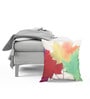 White Jute Floral 40x40 inches Cushion Covers Set of 5