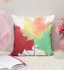 White Jute Floral 40x40 inches Cushion Covers Set of 5