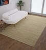 White Jute Plain Solids 4ft x 6ft Hand Woven Carpet