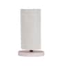 White Jute table lamp with White wood base -12