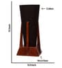 White Jute Table Lamp With Wood Base