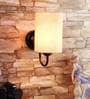 White Jute Wall Light