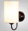 White Jute Wall Light