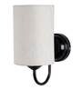 White Jute Wall Light