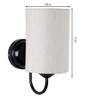White Jute Wall Light