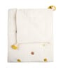 White Kendi Cotton Reversible Kids Blanket