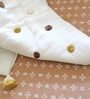 White Kendi Cotton Reversible Kids Blanket