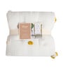 White Kendi Cotton Reversible Kids Blanket