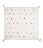 White Kendi Cotton Reversible Kids Blanket