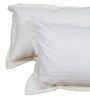Cream 100% Cotton 300Tc King Size Bedsheet With 2 Pillow Covers