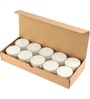 White Lavender Scented Christmas Tealight Candle Set Pack of 12 for Holiday Ambiance & Relaxation