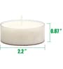White Lavender Scented Christmas Tealight Candle Set Pack of 12 for Holiday Ambiance & Relaxation