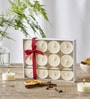 White Lavender Scented Christmas Tealight Candle Set Pack of 12 for Holiday Ambiance & Relaxation