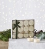 White Lavender Scented Christmas Tealight Candle Set Pack of 12 for Holiday Ambiance & Relaxation