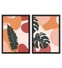 White Leaf Set Of 2 Framed Art Print