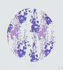White Leaf Vector Printed Chair & Stool