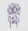 White Leaf Vector Printed Chair & Stool