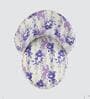 White Leaf Vector Printed Chair & Stool