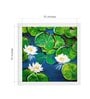 White Lily Pond Handmade Acrylic Paint On Canvas Unframed