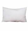 White Microfiber Filled Linen 13 x 19 Inches Cushion Insert