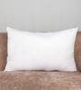 White Microfiber Filled Linen 13 x 19 Inches Cushion Insert
