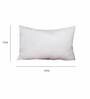 White Microfiber Filled Linen 13 x 19 Inches Cushion Insert