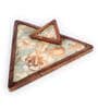 White Mango wood 10 Inch Triangle Appetizer Platters