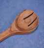 (Pack of 2) White & Brown Mango Wood Serving Spoon