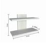 White Mapple Engineered Wood Wall Shelf