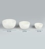 350 ML Marble Serving Bowls Set of 3
