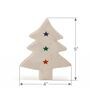 White Marble Christmas Tree Shaped Coaster