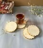 White Marble Set of 4 Table Coasters