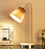 Dorian Beige Study Lamp With Marble & Metal Base