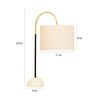 Emilia Beige Cotton Shade Night Lamp With Marble & Metal Base