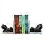 Frog Black Marble Dust Book End