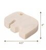 White Marble Elephant Shaped Coaster