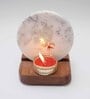 White Marble Figurine Tea light Holder