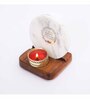 White Marble Figurine Tea light Holder
